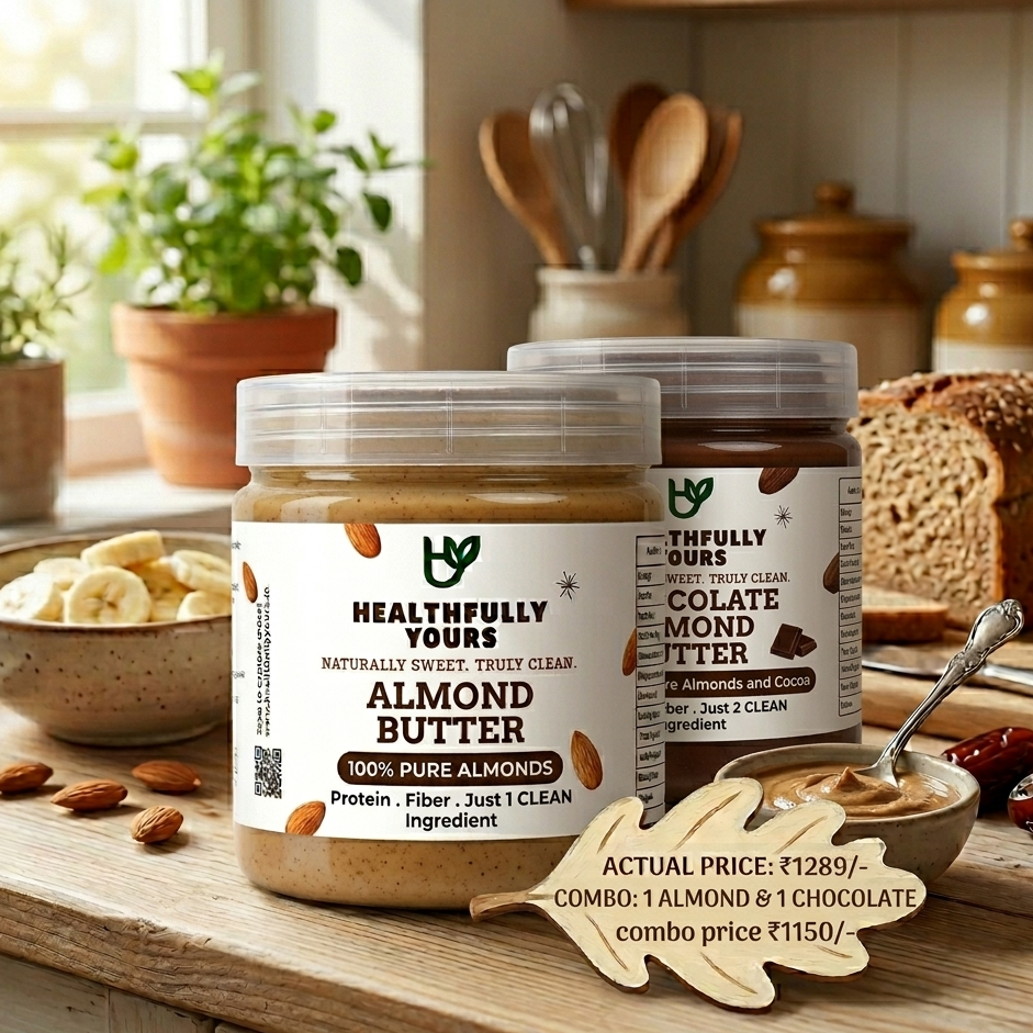 Combo - 1*300 gm Chocolate Almond Butter, 1*300 gm Almond Butter