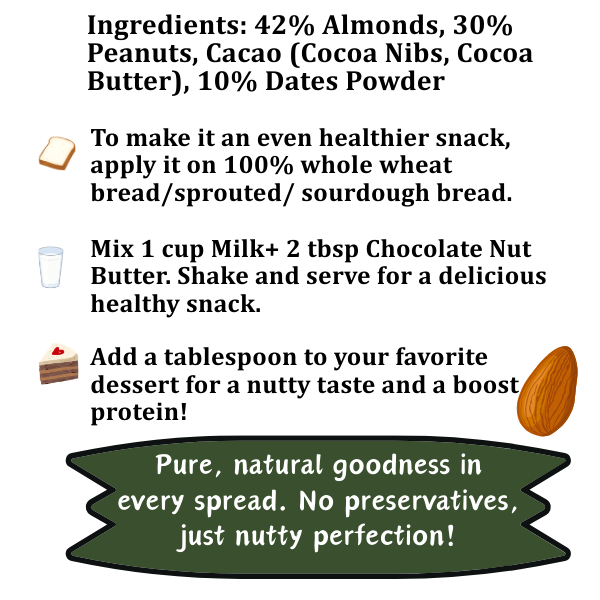 Chocolate Nut Butter (72% Nuts) (200g)
