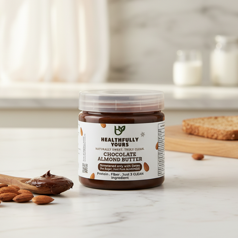 Chocolate Almond Butter in Kitchen
