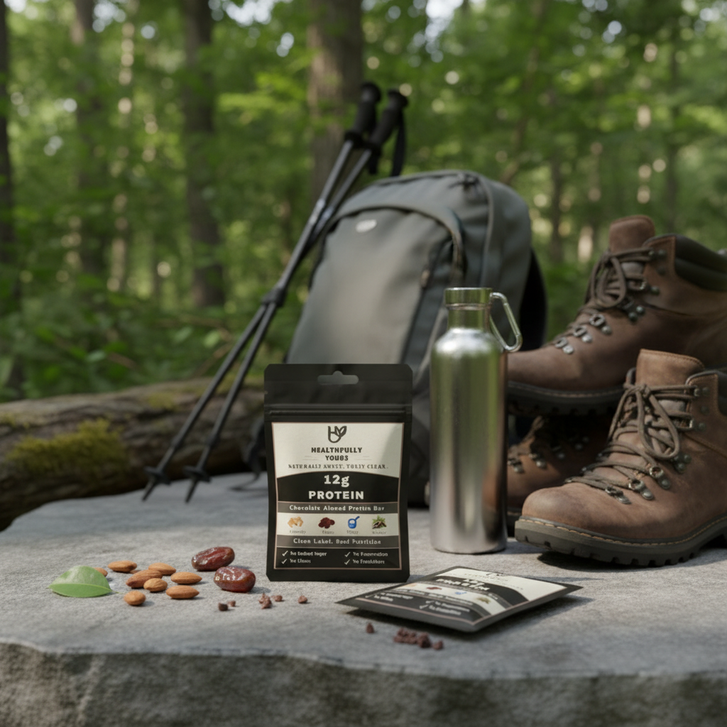 Chocolate Almond Protein Bar - Outdoor Setting