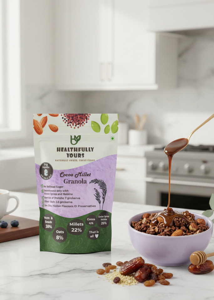 Granola in Kitchen Setting