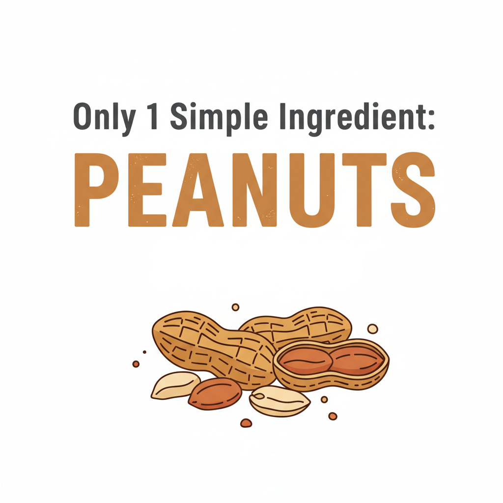 Only 1 Simple Ingredient: PEANUTS